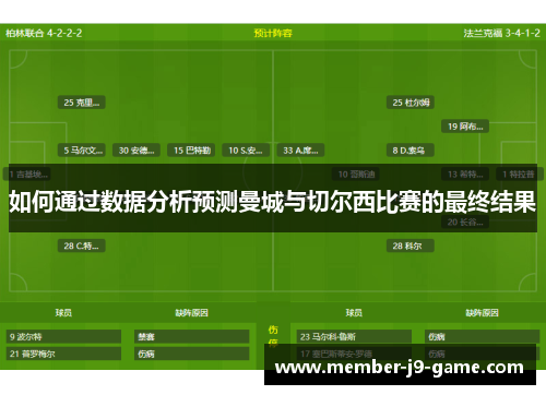 如何通过数据分析预测曼城与切尔西比赛的最终结果